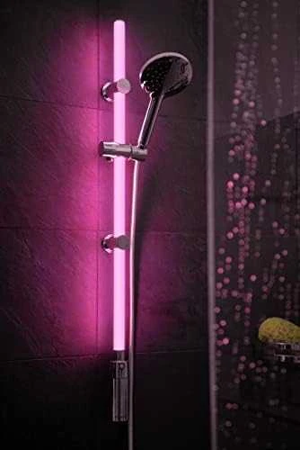 LED dušo laikiklis su dušo ausinėmis, 12 spalvų, komplektas, WENKO