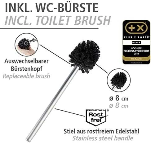 Tualeto popieriaus stovas ir šepetys wc RIVALTA, 3in1, bambukas, WENKO