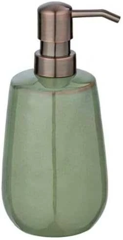 Skysto muilo dozatorius SIRMIONE, keraminis, žalias su variniu kraštu, 430 ml, Wenko