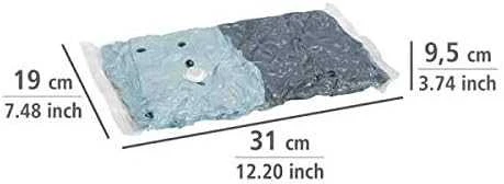 Vakuuminių laikymo maišelių rinkinys plastikinių maišelių+siurblys - 40 x 60 cm (3 vnt), 50 x 70 cm (2 vnt), WENKO