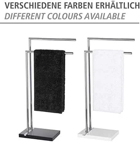WENKO, rankšluosčių ir drabužių kabykla 45,5x20x82 cm balta poliderva ir chromas