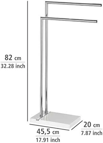 WENKO, rankšluosčių ir drabužių kabykla 45,5x20x82 cm balta poliderva ir chromas