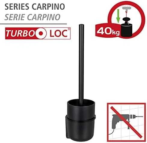 CARPINO tualeto šepetys, montuojamas prie sienos, Turbo-Loc, WENKO