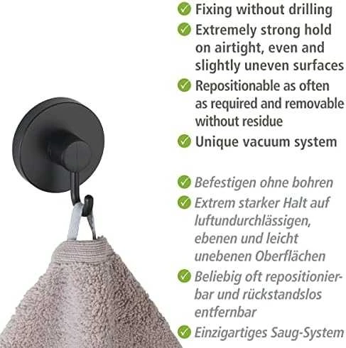 Vacuum-Loc rankšluosčių kabykla, 2 vnt., juoda, WENKO