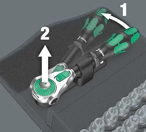 Wera 810 All-in Zyklop Speed terkšlių rinkinys, 3/8" 35 vnt