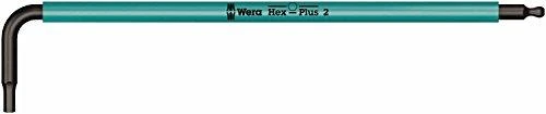 Šešiakampių L-formos raktų komplektas WERA Hex-Plus, 1,5-10 mm, HEX tipo, suapvalintu galu, spalvoti, su prilaikymu, 9 vnt.