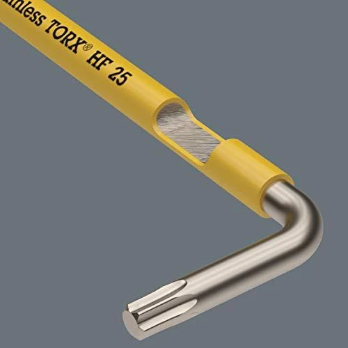Šešiakampių L-Formos raktų rinkinys Wera STAINLESS TX SXL Multicolour, su prilaikymo funkcija, TX8-40, 9 vnt