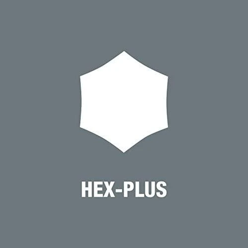 Antgalių Wera standart, Hex-Plus 4.0 x 25mm, 5.0 x 25mm. 6,0 x 25 mm, 840/1 Z, lizdinė plokštelė