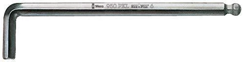 Šešiakampių raktų komplektas WERA Hex-Plus, 1,5-10 mm, HEX tipo, suapvalintu galu, chromuoti, 9 vnt.