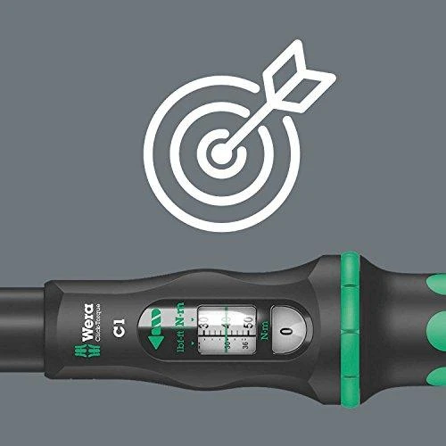 Wera Click-Torque C 1, 1/2" sukimo momento rakto pavara 10–50 Nm