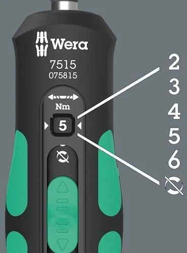 Wera WKRÄTAK DYNAMOMETR. SAUGUS SUKIMO MOMENTO GREIČIO DVIRAČIS 1,7515/7, 7CZ