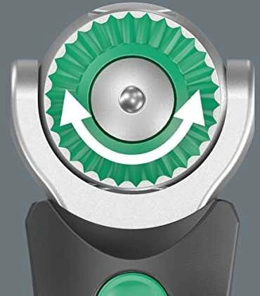 Grąžtas Terkšlė Wera 8009 Zyklop Pocket Imperial Set 1; 3/8''-1/4'' +? sukimo antgaliai