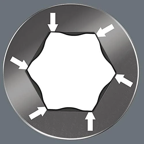 Wera 950/9 Hex-Plus Imperial 1 - L formos raktų rinkinys, coliniai, BlackLaser