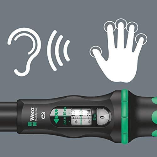 Wera Wera Click-Torque C 3 Set 2 – Click-Torque tekstilinėje dėžutėje su veržlėmis