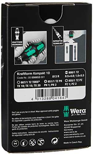 WERA Kraftform Kompakt 10 Bit-Check