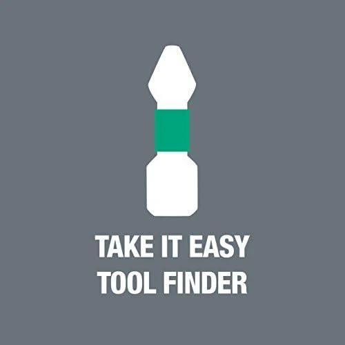 Antgalių rinkinys Wera Kraftform Kompakt mini ir laikiklis, SL+PH+PZ+TORX+HEX, 19vnt