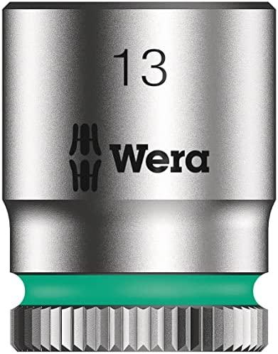 Wera Wera A 4 socket magnet strip Zyklop socket set 1/4 (juodas/žalias, 9 pieces)