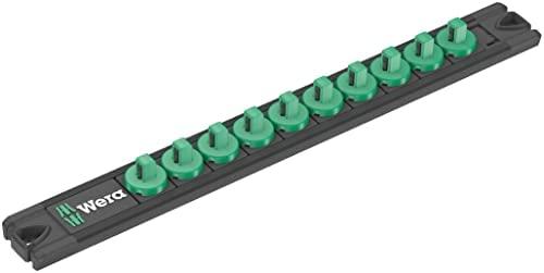 Wera Wera A 4 socket magnet strip Zyklop socket set 1/4 (juodas/žalias, 9 pieces)