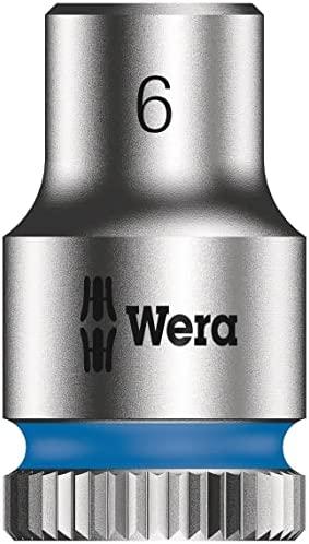 Wera Wera A 4 socket magnet strip Zyklop socket set 1/4 (juodas/žalias, 9 pieces)