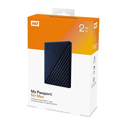 Kietasis diskas Western Digital My Passport for MAC 2TB Mėlyna