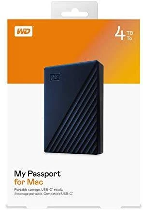 Kietasis diskas Western Digital My Passport for MAC 4TB Mėlyna