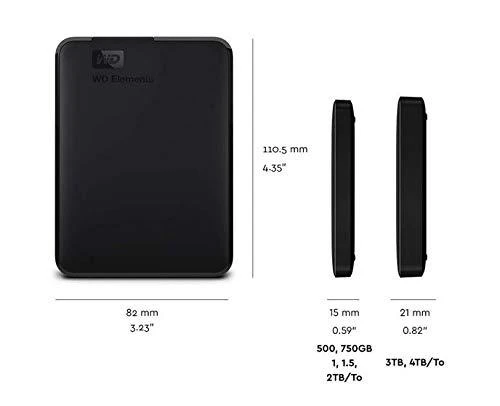 Kietasis diskas Western Digital Išorinis HDD WD 2TB 2,5", juodas