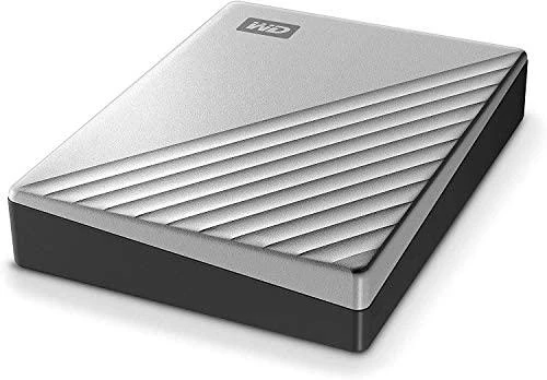 Kietasis diskas Western Digital „My Passport Ultra 2TB“ nešiojamas išorinis USB-C/USB3.0 HDD 2,5 colio metalinės apdailos RTL