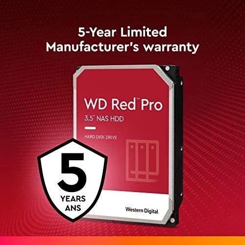 Western Digital Sandisk WD Raudona Pro 16TB 6Gb/s SATA 512MB Cache Internal 3.5inch HDD bulk