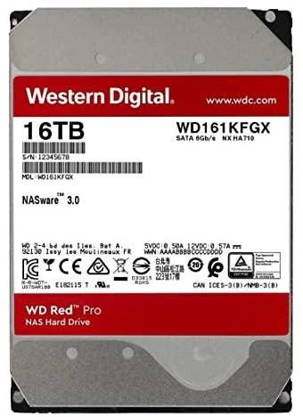 Sandisk WD Raudona Pro 16TB 6Gb/s SATA 512MB Cache Internal 3.5inch HDD bulk