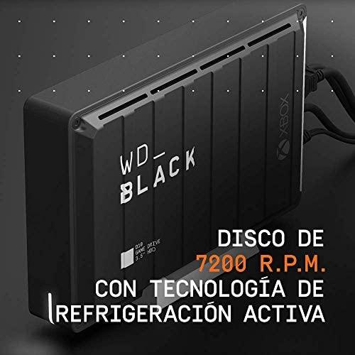 Kietasis diskas Sandisk išorinis HDD WD Juodas D10 Žaidimo Drive 12TB Juodas (WD BA5E0120HBK- EESN)