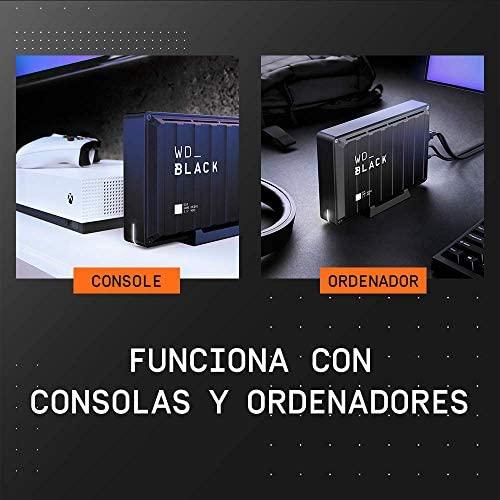 Kietasis diskas Sandisk WD Juodas D10 Game Drive 8TB