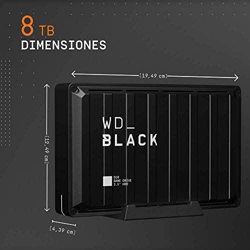Kietasis diskas Sandisk WD Juodas D10 Game Drive 8TB