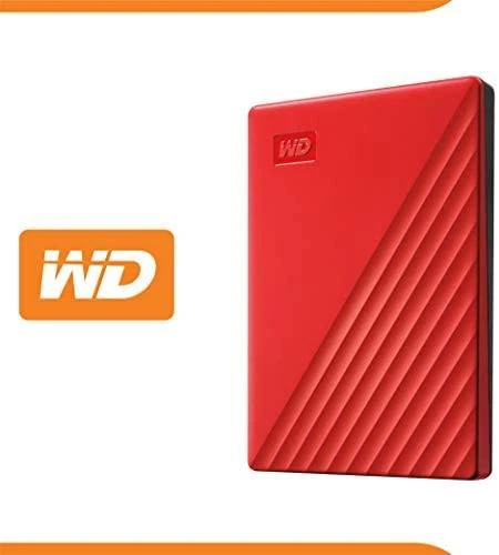 Išorinis kietasis diskas HDD Western Digital My Passport (4TB, USB 3.2) Raudona