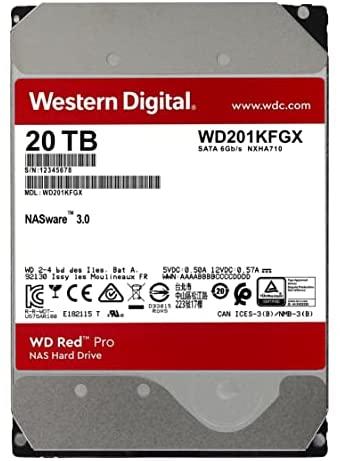 Sandisk Išorinis Kietasis Diskas - Western Digital WD Raudona Pro 20 TB WD201KFGX