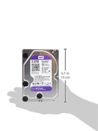Western Digital WD Violetinė 2TB 24x7 Violetinė, 3.5", 2000 GB, 5400