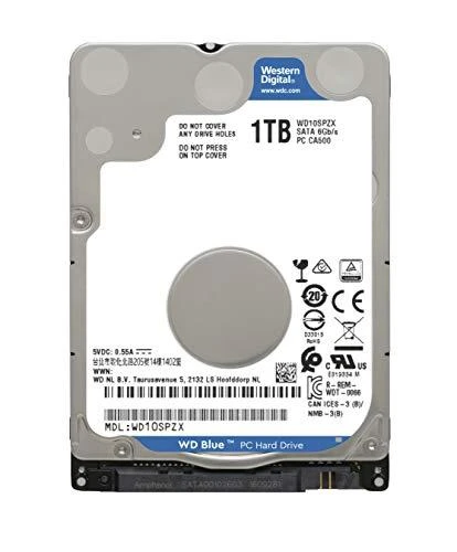 Sandisk WD Mėlyna Mobile 1TB HDD 5400rpm SATA serial ATA 6Gb/s 128MB cache 2,5inch 7mm Heigth RoHS compliant intern Bulk