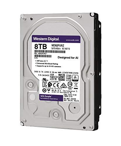 Western Digital HDD AV WD Violetinė (3.5'', 8TB, 256MB, 7200 RPM, SATA 6 Gb/s)