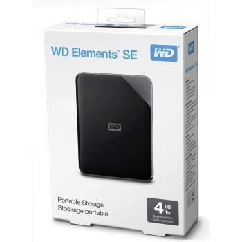 Išorinis kietasis diskas Western Digital Elements SE HDD 4TB USB 3.0 Juodas WDBJRT0040BBK-WESN
