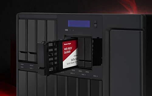 WD Raudona SSD SA500 NAS 1TB 2.5" SATA III 6 Gb/s vidinis, vienos pakuotės, maitinamas „SANDISK“