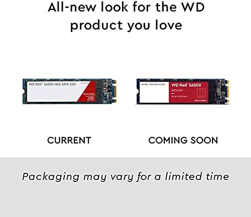 WD Raudona SSD SA500 NAS 1TB SATA III 6Gb/s M.2 2280 vidinis, vienos pakuotės, maitinamas „SANDISK“