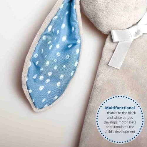 Whisbear DouDou antklodė Cuddly Bunny pilka