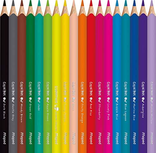 Maped Colorpeps Jumbo trikampiai pieštukai, 18 spalvų (834012)