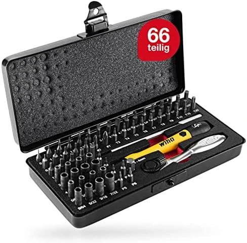 Antgalių rinkinys Wiha Micro Bit Set (65 vnt.)