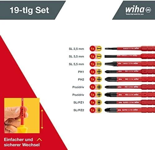 Atsuktuvų komplektas Wiha W40674; 14 vnt.
