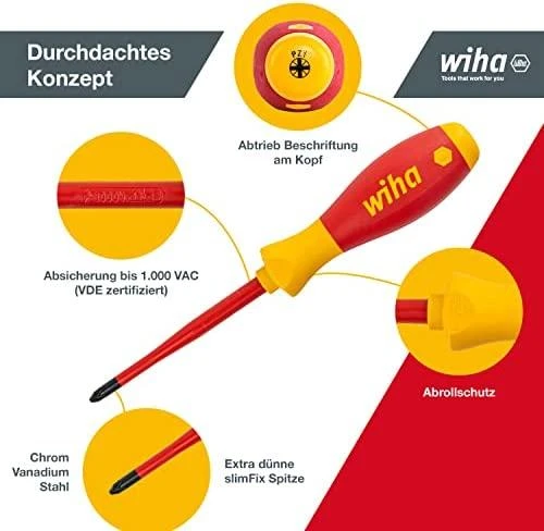 Atsuktuvų WIHA rinkinys 3201SF SATZ, 12 vnt. Elektrikams 1000 V