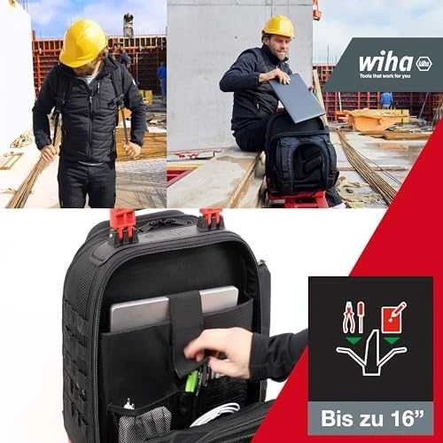WIHA įrankių kuprinė elektrikams, 27 vnt.
