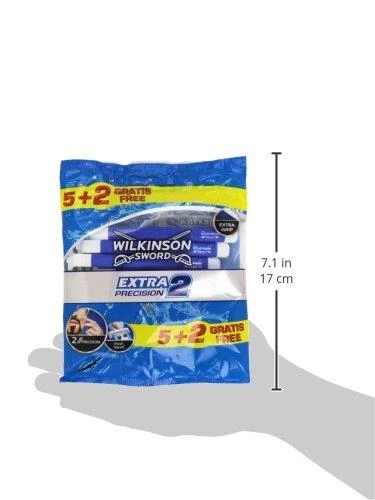 Wilkinson Sword "Wilkinson Extra2" vienkartinis skustuvas su 2 peiliukais 7 vienetai