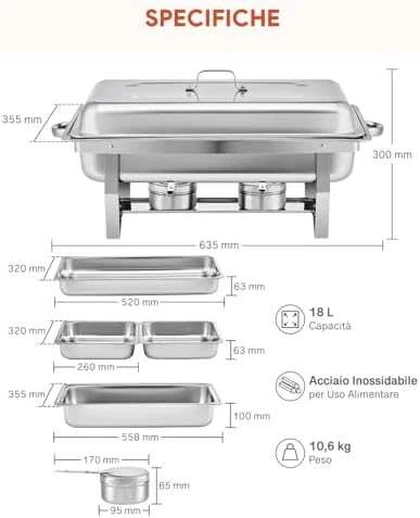 GN konteineris 1/2 aukštis 150 mm nerūdijantis plienas - Hendi 800348