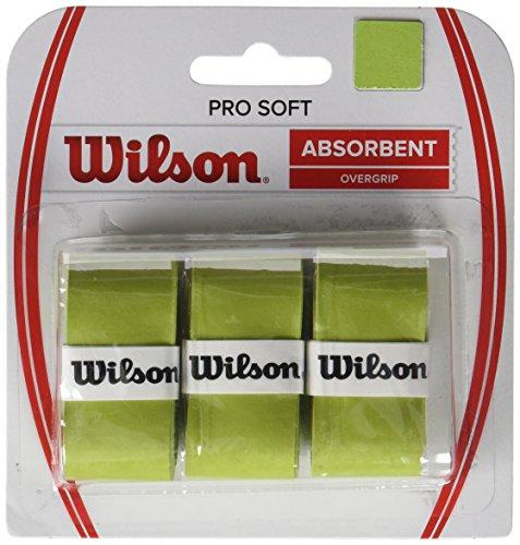 Apvija Lauko Teniso Raketei Wilson Pro Soft Absorbent Overgrip Žalia 3 vnt