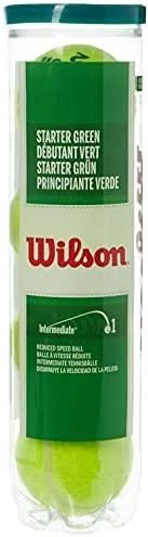 WILSON STARTER Žalias teniso kamuoliukai (4 kam.)